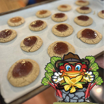 PB & J Thumbprint Cookies